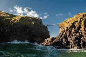 Carrick a rede rope bridge water view