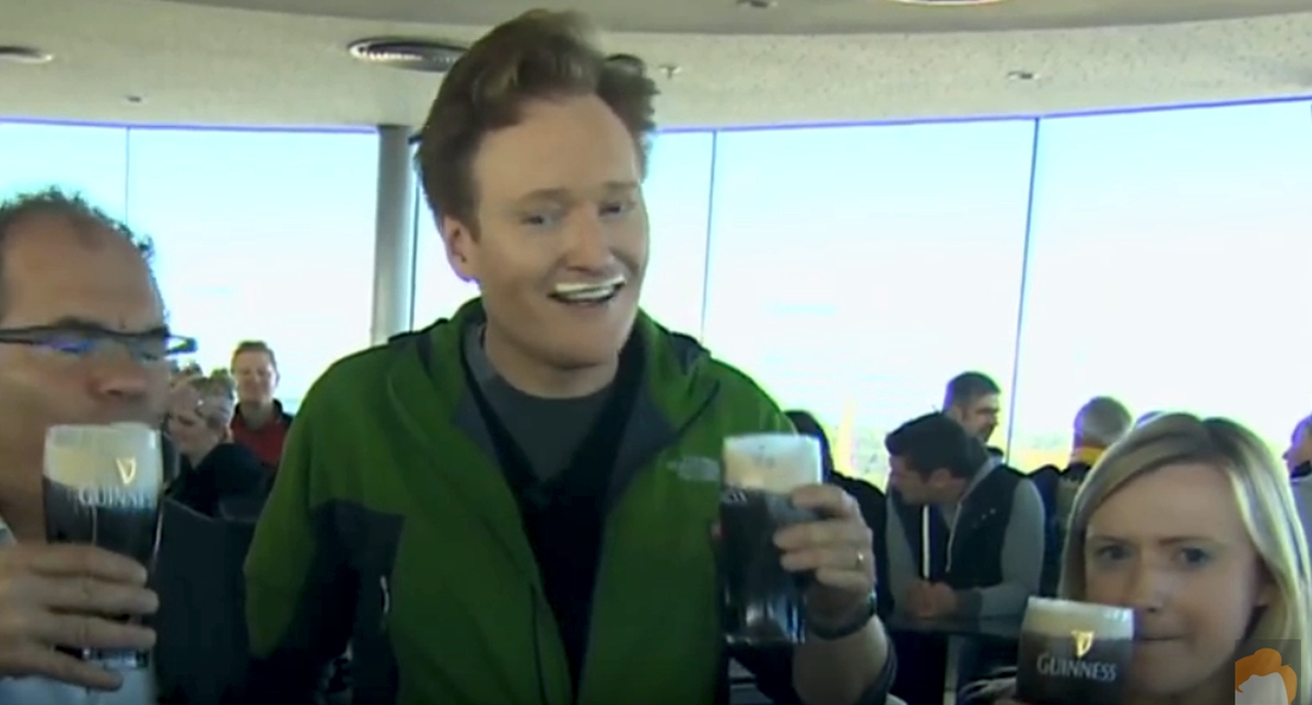 Conan O Brien Guiness Brewery Dublin